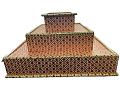 Meenakari Pink & Gold Hawankund For Puja and Wedding